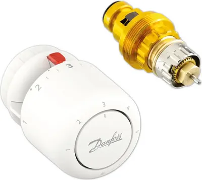 Produktbild von Danfoss Thermostatkopf mit Ventileinsatz Aero™ RA/V 10/15/20 Schnappbefestigung 015G5204