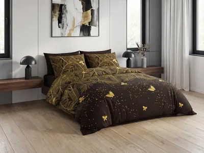 Obrázek produktu pro Povlečení z mikrovlákna VISATA černé Rozměr povlečení: 2 ks 70 x 80 cm | 160 x 200 cm