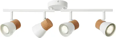 Produktbild von Moka Spotrohr 4flg weiß matt/braun
