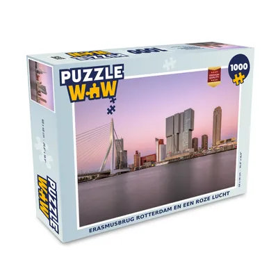 Obrázok produktu pre MuchoWow® Puzzle 1000 ks Rotterdam - Erasmus - most