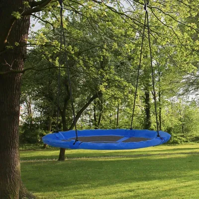 Produktbild von Nestschaukel für Kinder – Runde Außenschaukel | Farbe: Blau