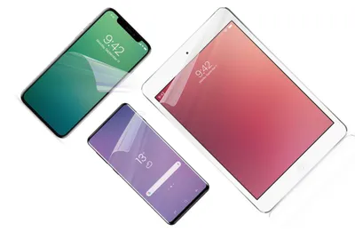 Productafbeelding van Universeel beschermfolie FIXED Screen Protector voor schermen tot 8 inch, 175x100 mm, transparant