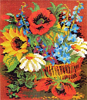 Produktbild von Stick it® Blumenkorb ca. 7.500 Teile mit XXL-Steckvorlage