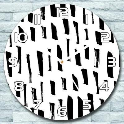 Produktbild von Wanduhr aus Glas Rund fi 30 Abstraktion Quarz Deko Wohnzimmer Büro