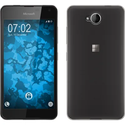 Produktbild von PhoneNatic Case kompatibel mit Microsoft Lumia 650 - grau Silikon Hülle Slimcase Cover