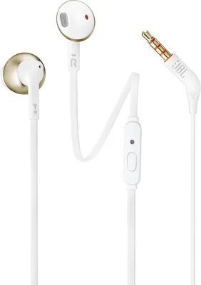 Zdjęcie produktu dla JBL Tune 205, Przewodowa, 20 - 20000 Hz, Muzyka, 14,3 g, Zestaw suchawkowy, Szampaski, Zoto