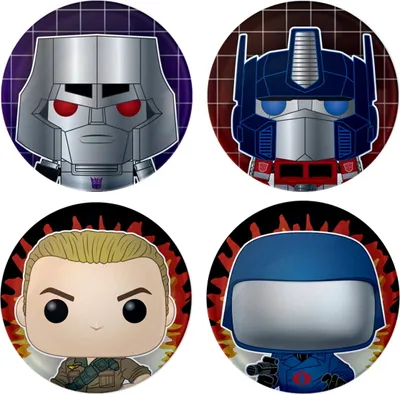 Produktbild von Transformers G.I.Joe Buttons  - Funko Button Ansteckbutton