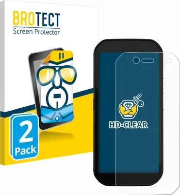 Produktbild von 2x Für Caterpillar Cat S42 H+ Schutzfolie BROTECT Displayschutz Display Schutz Folie Klar Transparent
