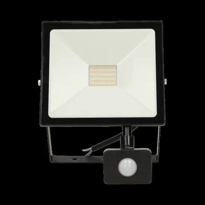 Obrázok produktu pre ALLED 30W LED reflektor s PIR, 2400lm, IP44, 4000K, Alu+sklo