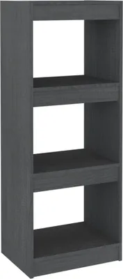 Obrázok produktu pre vidaXL Regál na knihy / Room Divider Grey 40x30x103,5 cm Masívne borovicové drevo