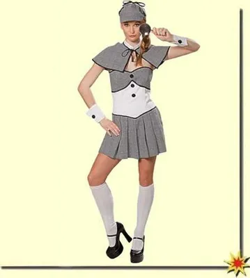 Produktbild von Kostüm Damen Detektivin Partnerlook, Größe 34