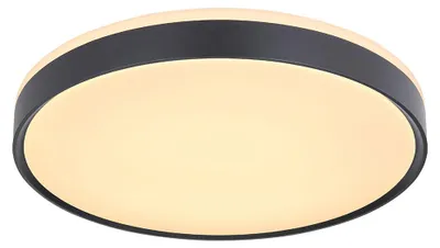 Produktbild von LED Deckenlampe, schwarz, Metall, weiß, CCT