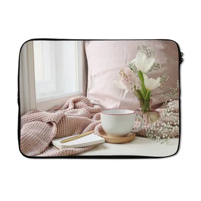 Produktbild von MuchoWow® Laptop Hülle 14 ZollStillleben - Frühling - Blumen Laptoptasche - Laptoptasche - Stoßsicher - Schutzhaube