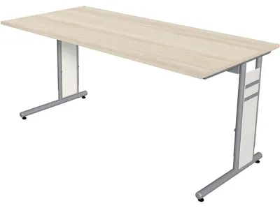 Produktbild von Schreibtisch Form4 C-Fuß-Gestell 160x80x68-82cm ahorn