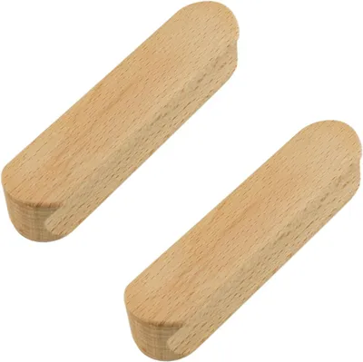 Produktbild von Möbelknopf 2 Stück, Holz, selbstklebend, für Schrank