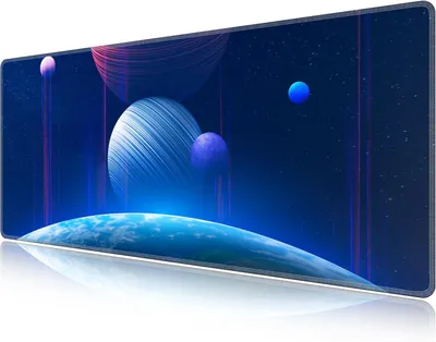 Image de Tapis de souris gaming XXL avec motif, dimensions 140 x 60 x 0,3 cm, tapis antidérapant pour bureau
