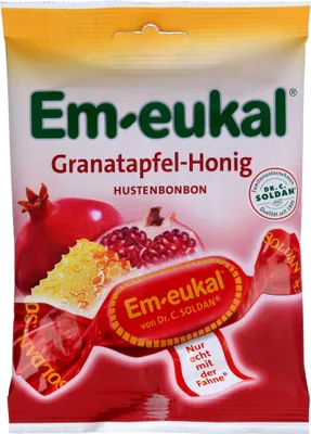 Produktbild von Em-eukal Granatapfel-Honig Hustenbonbons, 75 g Bonbons