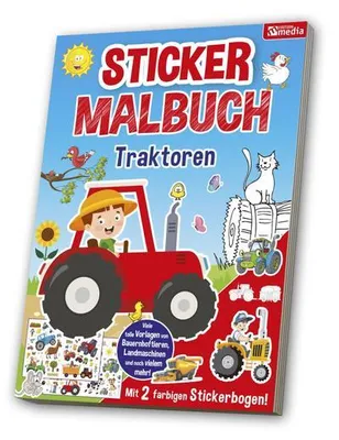 Produktbild von Mal- & Stickerbuch: Traktor