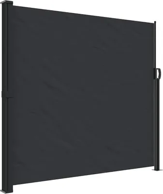 Obrázok produktu pre vidaXL Bočná výsuvná markíza čierna 180x500 cm
