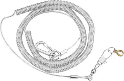 Produktbild von Papagei Spielzeug Flugseil Halsband mit Ring und Leine (Plastik, 4,5MM)