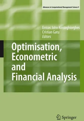 Obrázek produktu pro Optimisation, Econometric and Financial Analysis