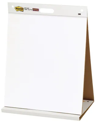 Immagine prodotto di Post-it® SuperSticky 563R Blocco per lavagna a fogli mobili per riunioni - 50,8 cm x 58,4 cm, bianco, 90 g/m², 20 fogli