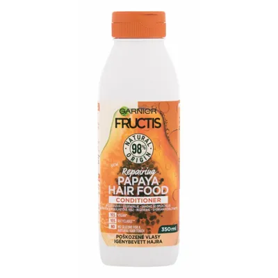 Produktbild von Garnier Fructis Papaya Hair Food Conditioner – 350 ml – Repairing for Damaged Hair