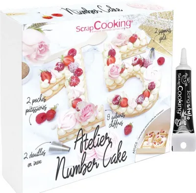 Produktbild von Werkstattkasten Nummer Kuchen + Icing schwarzen Stift