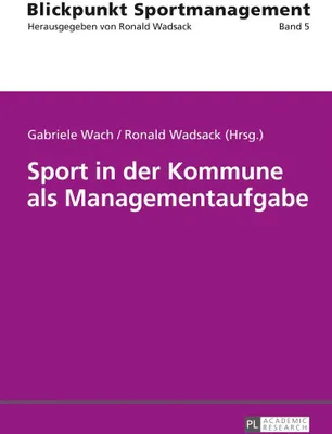 Produktbild von Sport in der Kommune als Managementaufgabe