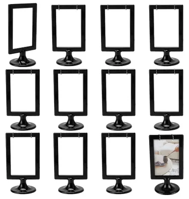 Image de Solidchoice - 12 mini supports pour tableaux magnétiques - Supports à cartes double face pour l'éducation