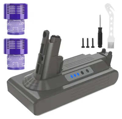 V10 Akku für Dyson V10 SV12 Staubsauger + 2 Filter