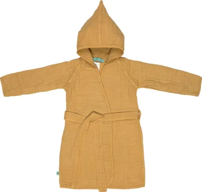 Produktbild von Lässig Bademantel Muslin Mustard 92 - 98