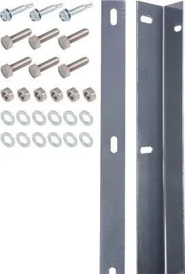 Produktbild von Befestigungsleiste ALBERTS für Doppelstabmatte inkl. Schrauben 160 cm anthrazit