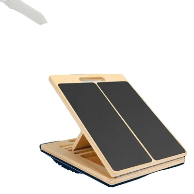 Obrázek produktu pro Stroj na protahování lýtek, přenosný design, nastavitelný sklon, žlutý