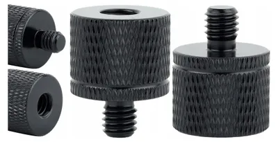 Obrázek produktu pro Adaptérová redukce 1/4" na stativ M6 hliníková černá 20 mm