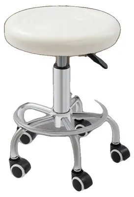 Obrázek produktu pro Barová židle, výškově nastavitelná, otočná o 360°, bílá