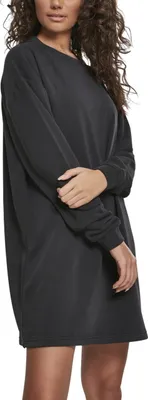 Produktbild von Urban Classics Ladies - MODAL Terry Crew Kleid schwarz - S