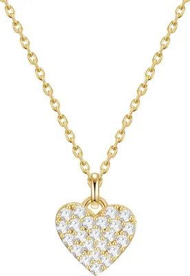 Produktbild von Glanzstücke München Halskette Herz Sterling Silber Zirkonia 40,0 cm Basiskette + 5,0 cm Verlängerung 50083184