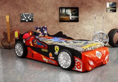 Produktbild von Autobett Bett mit Matratze Betten Sportwagen Kinderbett Jugendbett Lagerware