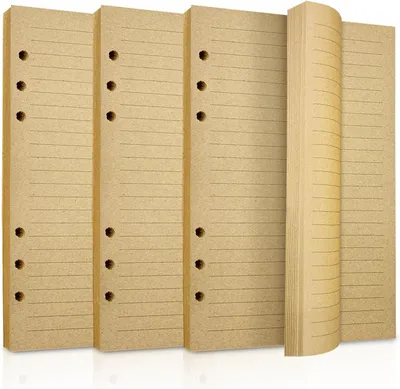 Image de Recharge de papier ligné format A5, 3 pièces, 135 feuilles, recto-verso, pour carnet