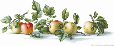 Zdjęcie produktu dla Luca-S zestaw do haftu krzyżykowego "Jabłka", 50,5x19,5cm