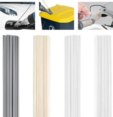 Obrázok produktu pre Zváracie tyče na plasty – 40 ks zváracích drôtov z ABS/PVC/PE/PP na zváranie a opravy plastov.