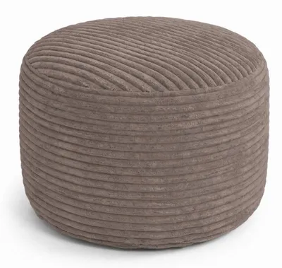 Produktbild von Fußhocker mit abnehmbarem Cordbezug BANANAIR 50x30 cm braun