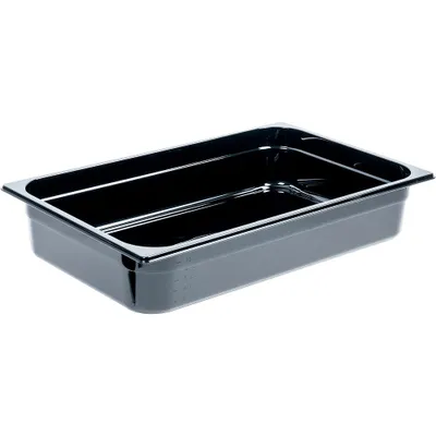 Produktbild von Gastronormbehälter aus Polycarbonat Premium - schwarz - GN 1/1 100mm