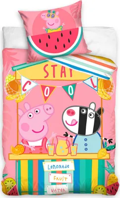 Produktbild von Kinderbettwäsche Pepina Pig Lemonade Stall