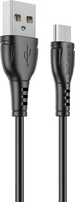 Obrázok produktu pre Kábel USB na Micro USB Borofone BX51 Triumph 2,4 A 1 m čierny