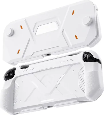 Produktbild von Für Nintendo Switch 2 Robustes TPU Schutzgehäuse im Mecha Design Weiß