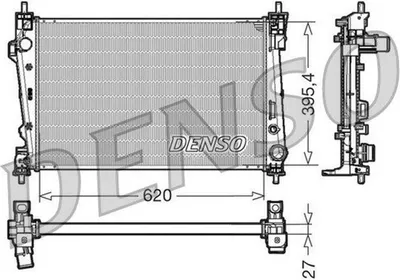 Produktbild von DENSO Kühler, Motorkühlung DRM01006