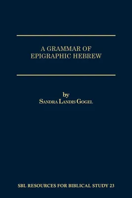 Produktbild von A Grammar of Epigraphic Hebrew