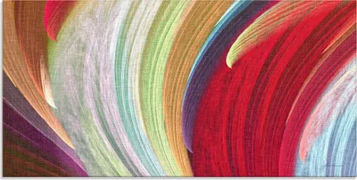 Produktbild von ARTland Glasbild Windwellen I Größe: 60x30 cm